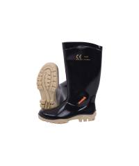 Black/Ivory Knee Length General Purpose Gumboot