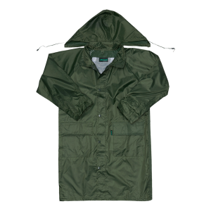 Polyester PVC Calf Length Rain Coat