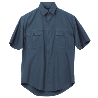110-airforceblue.png Plain Bush Shirt Mens