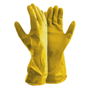Yellow Latex Household Gloves