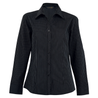 301629-blackwhite.png Quest Long Sleeve Blouse Ladies