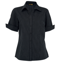 301656-blackwhite.png Quest Short Sleeve Blouse Ladies