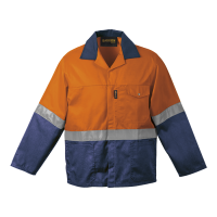 303605-SafetyOrangeNavy.png Premier Conti Jacket with Reflective (CS-PJ)