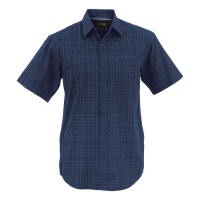304456-navy.png Hamilton Check Lounge Short Sleeve Mens