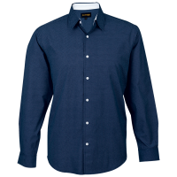306197-NavyWhite.png Richmond Lounge Shirt Long Sleeve Mens