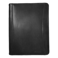 310361-black.png Cellini Agenda A4 Zip Around Leather Folder