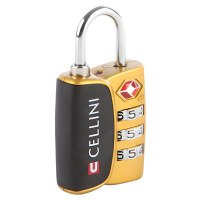 311657-gold.png Cellini Tsa Combination Lock With Indicator