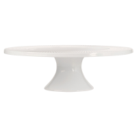 White Basics Diamonds Footed Cake Stand