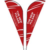 default_1024X1024 Legend 2M Sublimated Sharkfin Double-Sided Flying Banner - 1 complete unit