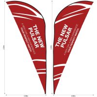 default_1024X1024 Legend 2m Sublimated Sharkfin Double-Sided Flying Banner Skin (Excludes Hardware)