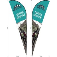 default_1024X1024 Legend 4m Sublimated Sharkfin Double-Sided Flying Banner Skin (Excludes Hardware)