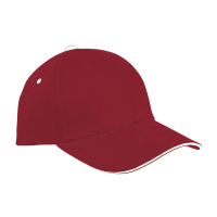 303226-redwhite.png 6 Panel Single Jersey Cap