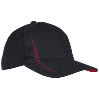 303721-blackred.png 6 Panel Empire Cap
