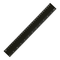 310816-black.png 30cm Plastic Ruler