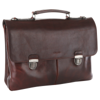 Cellini Woodridge 2 Division Flap Over Briefcase
