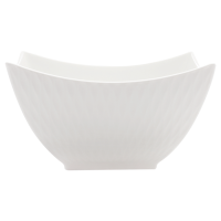 White Basics Diamonds Square Soup Bowl