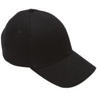 446-black.png 6 Panel Brushed Cotton Cap