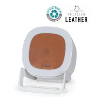 xr:d:DAFxgcDJQvc:150,j:579119445955876693,t:23102309 TASOVA - @memorii Recycled 15W Wireless Charger Bluetooth Speaker - White/Tan