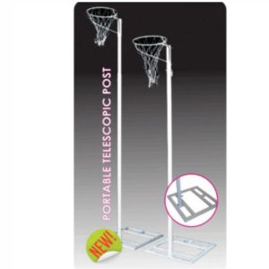 Portable post - set of 2 (telescopic with rectangular base)