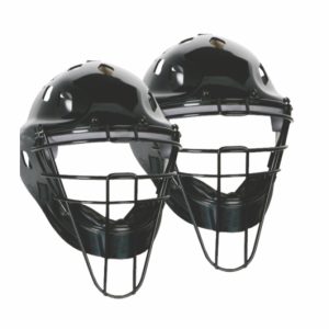 Catchers helmet with facemask